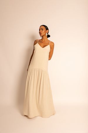 vestido longo deusa natural