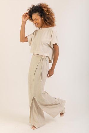 blusa areia natural